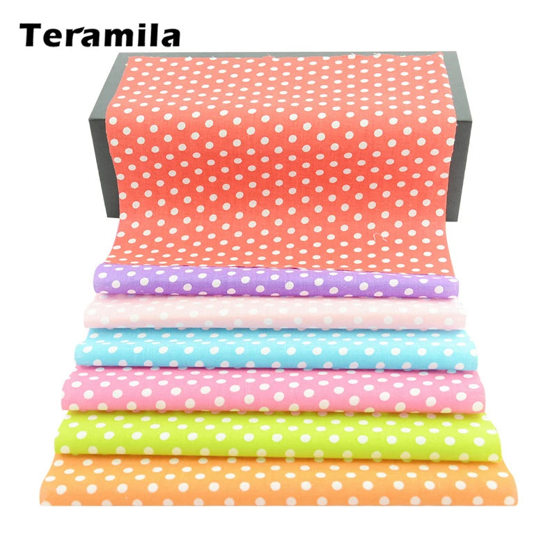 Teramila Flower Design 20x25cm 100% Cotton Fabric Telas Patchwork Printed Tissu Handmade DIY Quilting Home Sewing Material Cloth