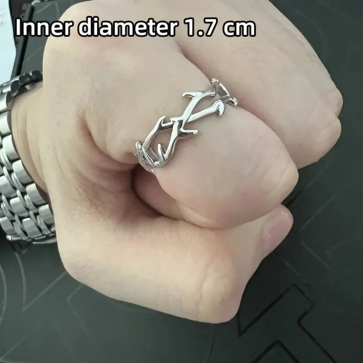 Punk Classic Split Rings Stainless Steel Simple Adjustable Rings for Women Men Couples Jewelry Accessories