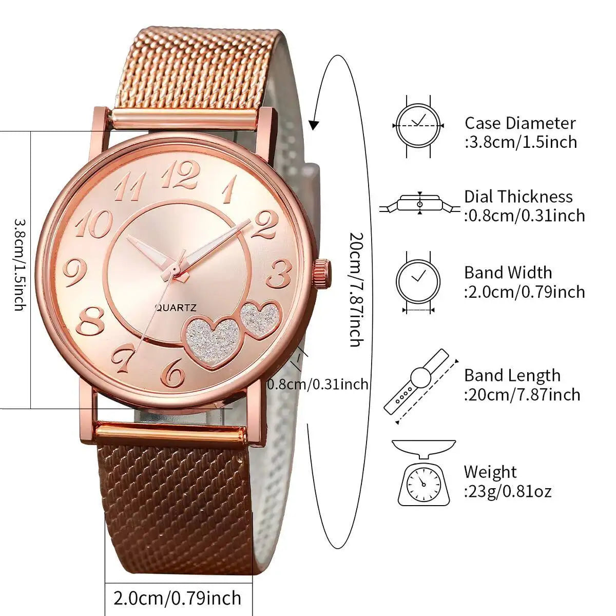 1/3PCS Fashion Heart Dial Women Watches Casual Plastic Strap Quartz Wristwatch Reloj Mujer£¨Without Box£©