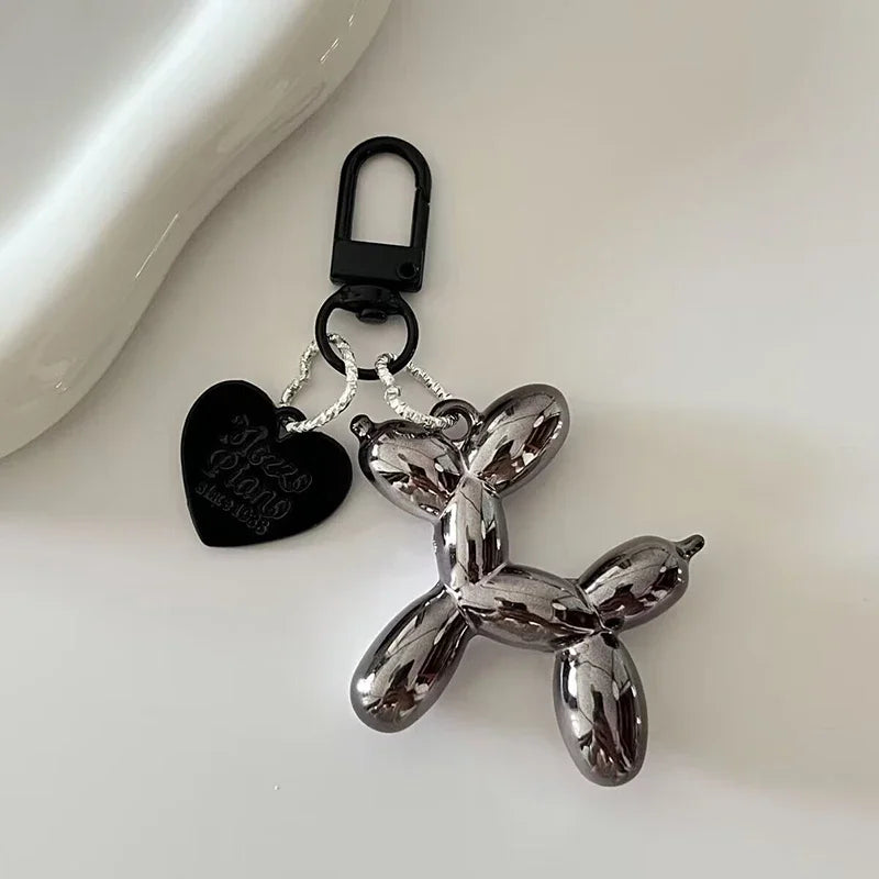 Y2K Balloon Dog Keychain Models for Girls Sweet Ins Style Balloon Dog Phone Chain Key Buckle Accessories Bag Pendant Toys New