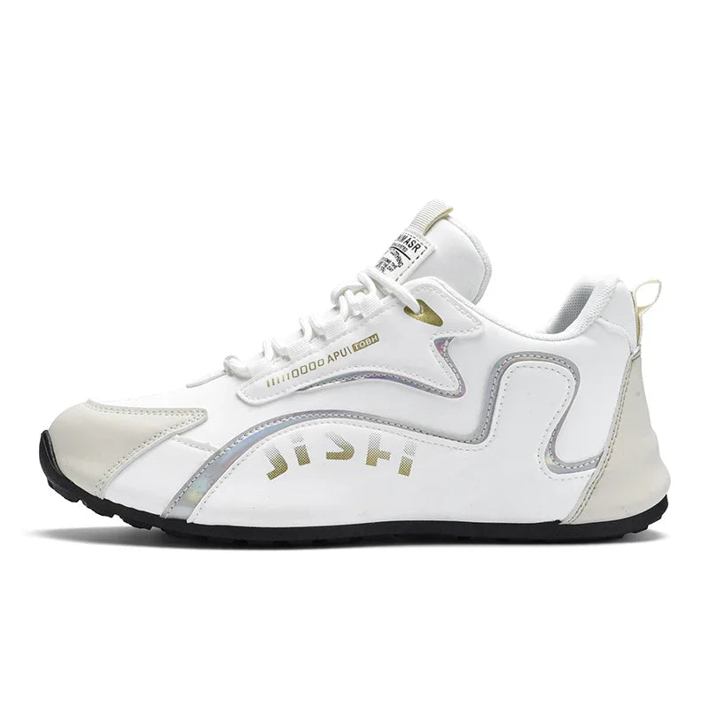 Herren PU Leder Wasserdichte Sneakers Casual Sportschuhe Herren Leichte Atmungsaktive Flache, rutschfeste Tenis Schuhe Zapatillas Hombre