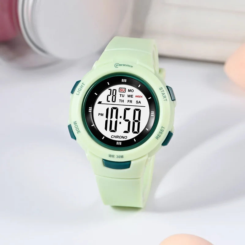 UTHAI CE49 Kids Watches Fashion Luminous Waterproof Alarm Clock Smart Watches Boys and Girls Student Electronic Watch Gift