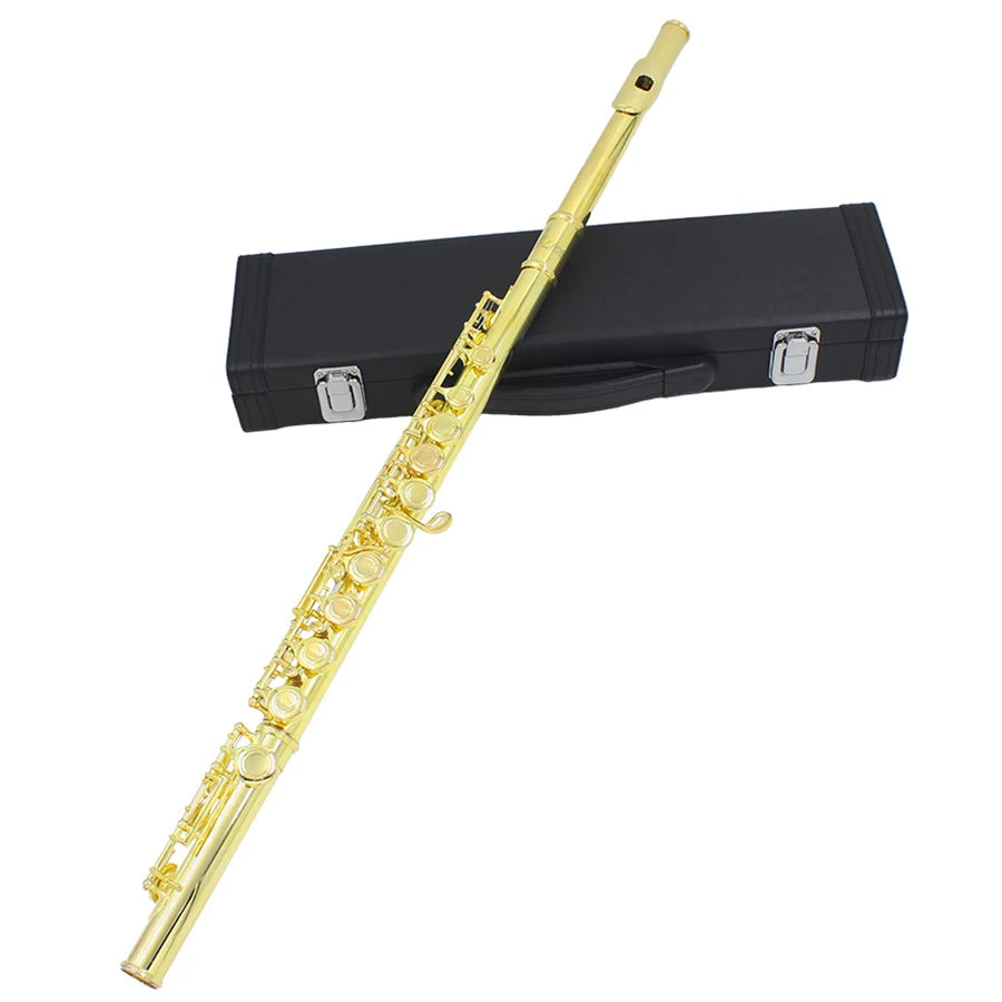 SLADE 16 Closed Holes Flute C Key Flute Concert Performance Flute Professional Woodwind Instruments Transverse Flute With E key