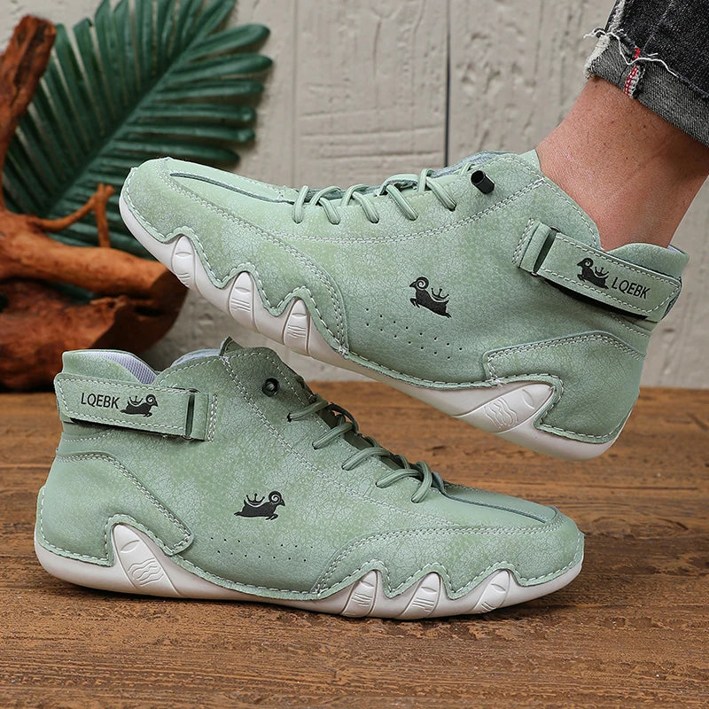 Men's Fashionable Casual Daily Low Top Shoes Breathable Comfortable Lace Up Trendy Lightweight Flat Shoes for Cycling Hiking