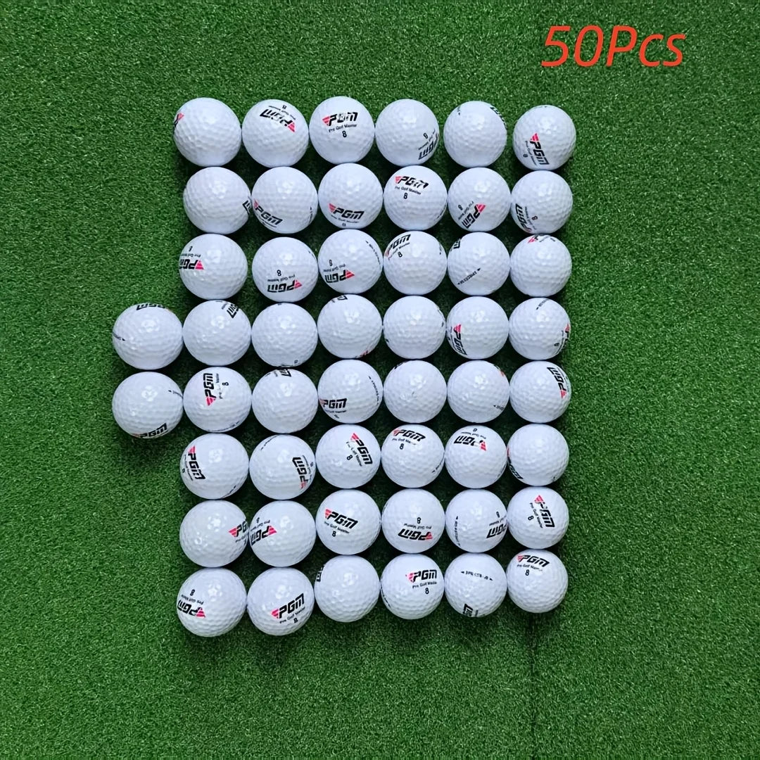 30pcs/50pcs PGM Golf Q002 Triple Layer Ball Regular Competition Ball Practice Ball High Elasticity Rubber Center Brand New Ball