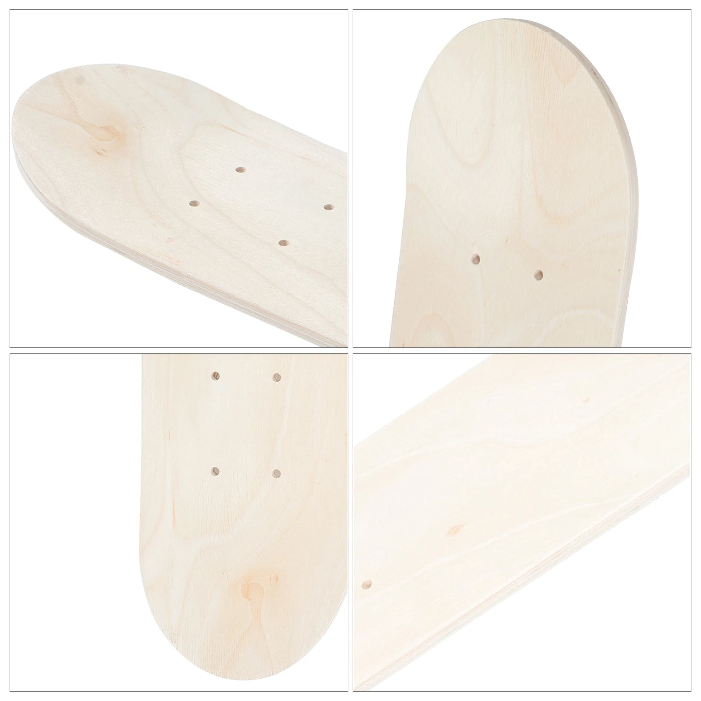 Wooden Skateboard Deck Maple Skate Board Blank Adults Kids DIY Hand-Painted Decorative Board Double Rocker 59.50X14.50X1.00cm