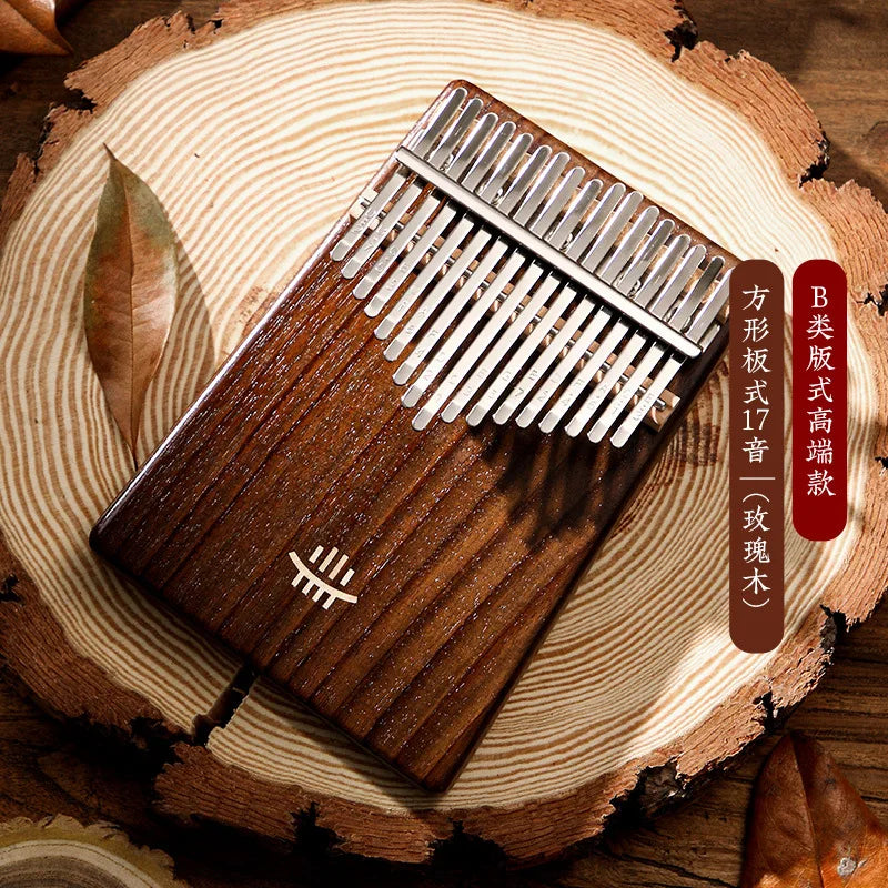 Hluru Professional Kalimba 17 Key Thumb Piano High-quality Kalimba 17 Key Finger Piano Beginners Portable Music Instrument