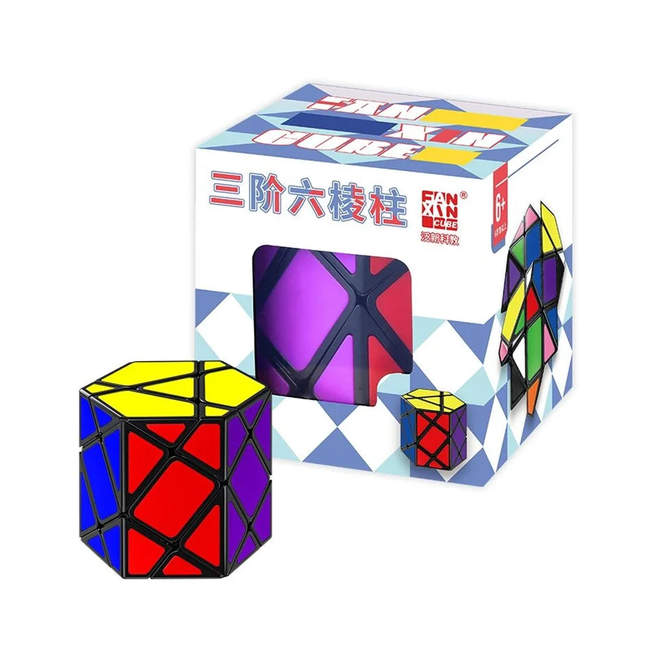 Neuer FanXin Fun FTO Rotierender Oktaeder 3x3 Hexagonalprisma Spezialförmiger Zauberwürfel Speed Fidget Cubo Magico Puzzle Spielzeug Geschenke