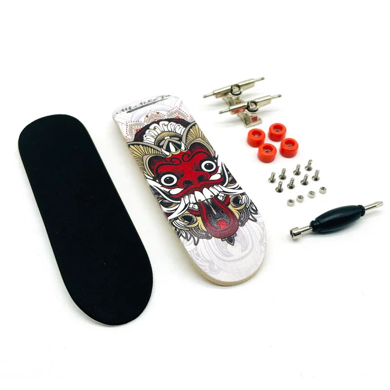 Creative Mini Finger Skateboard Fingerboard Colourful Skatepark Maple Double Rocker Sport Bearings and Palm Slide Board