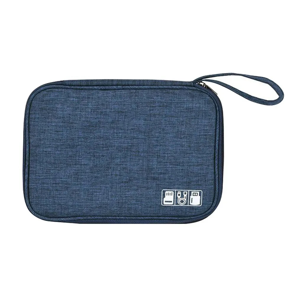 Multifunktions-Reiseaufbewahrungstaschen Polyester Wasserdichter Reißverschluss Pack Daten-Arrangement-Tasche Büro Tragbarer Organizer-Koffer Kartenpaket