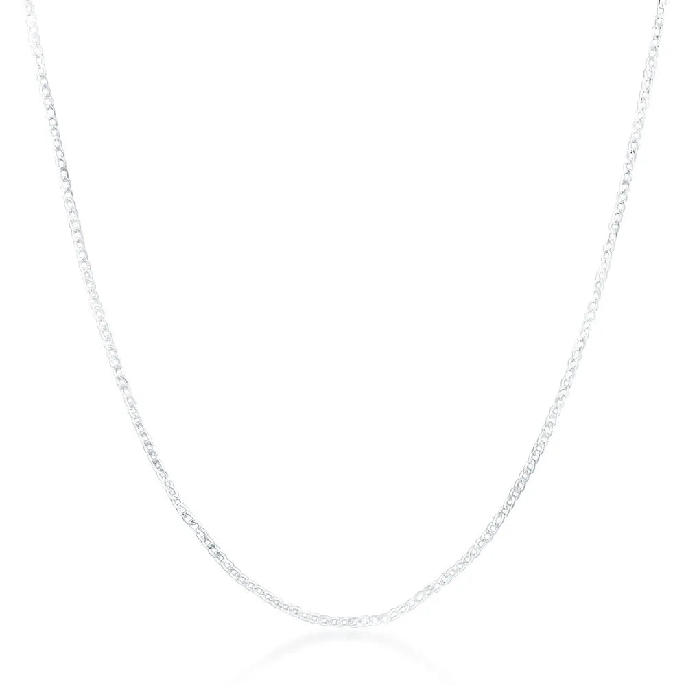 New 925 Sterling Silver Necklace 16/18/20/22/24/26/28/30 Inches 2MM String Chain For Women Men High Quality Jewelrys Gifts