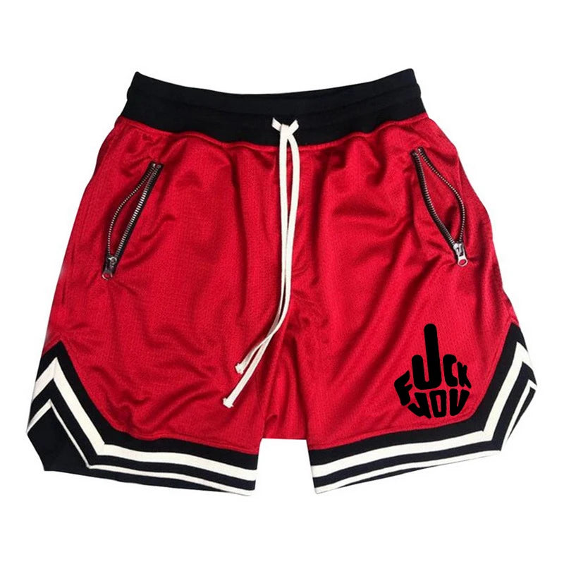 Summer Basketball Shorts Male Casual Sports Shorts Mesh Fitness Short Trousers Breathable Five Points Pant Y2k Running Clothing