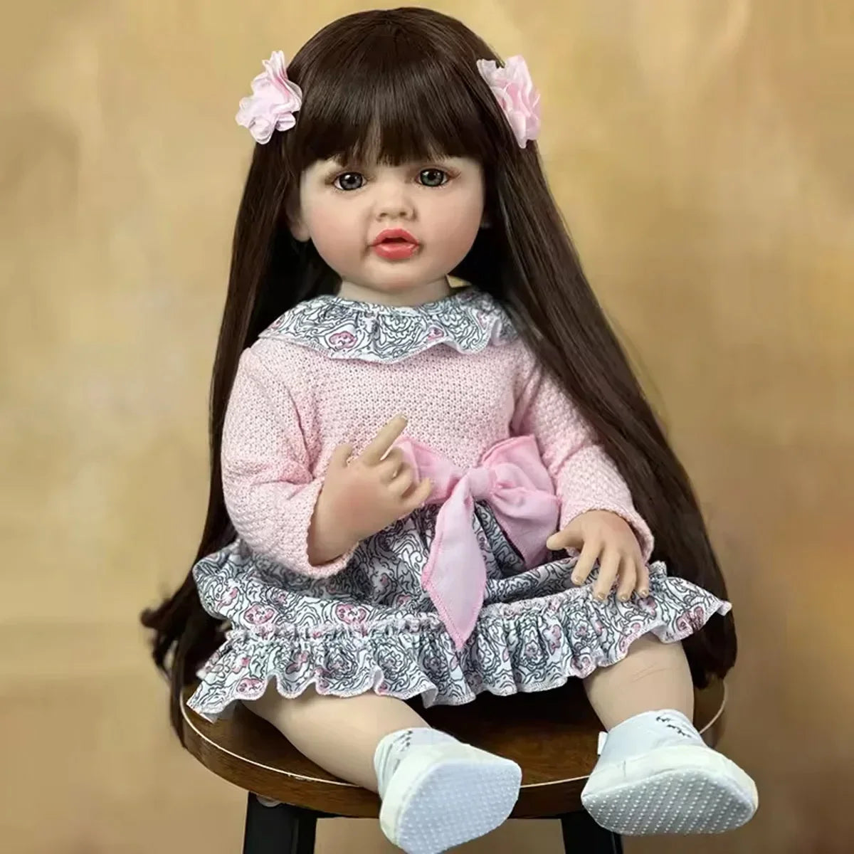 JOYORA Lifelike Reborn Dolls Realistic Full Silicone Baby Bebe Vinyl 50CM Newborn Girl Doll Princess Toddler Toy Gift