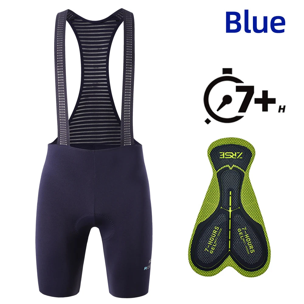 Men's Cycling Bib Shorts Seamless Outdoor Wear Bike Ride 7 Hours Padded Pro Team Riding Bib Tights Breathable MTB Cycling Shorts