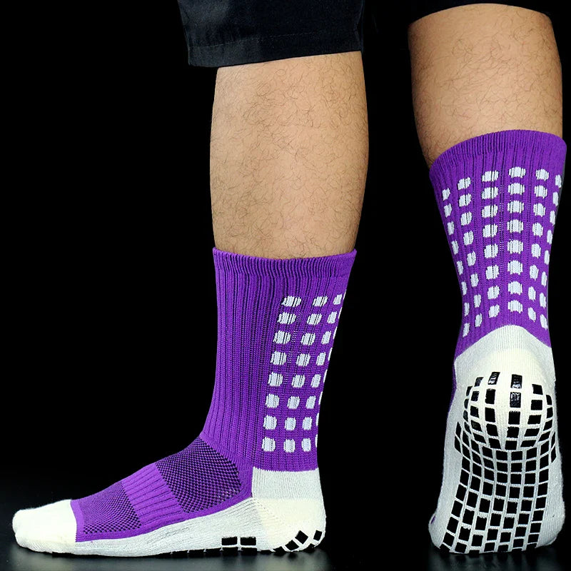 New Sports Anti Slip Soccer Socks Cotton Football Men Grip Socks calcetas antideslizantes de futbol