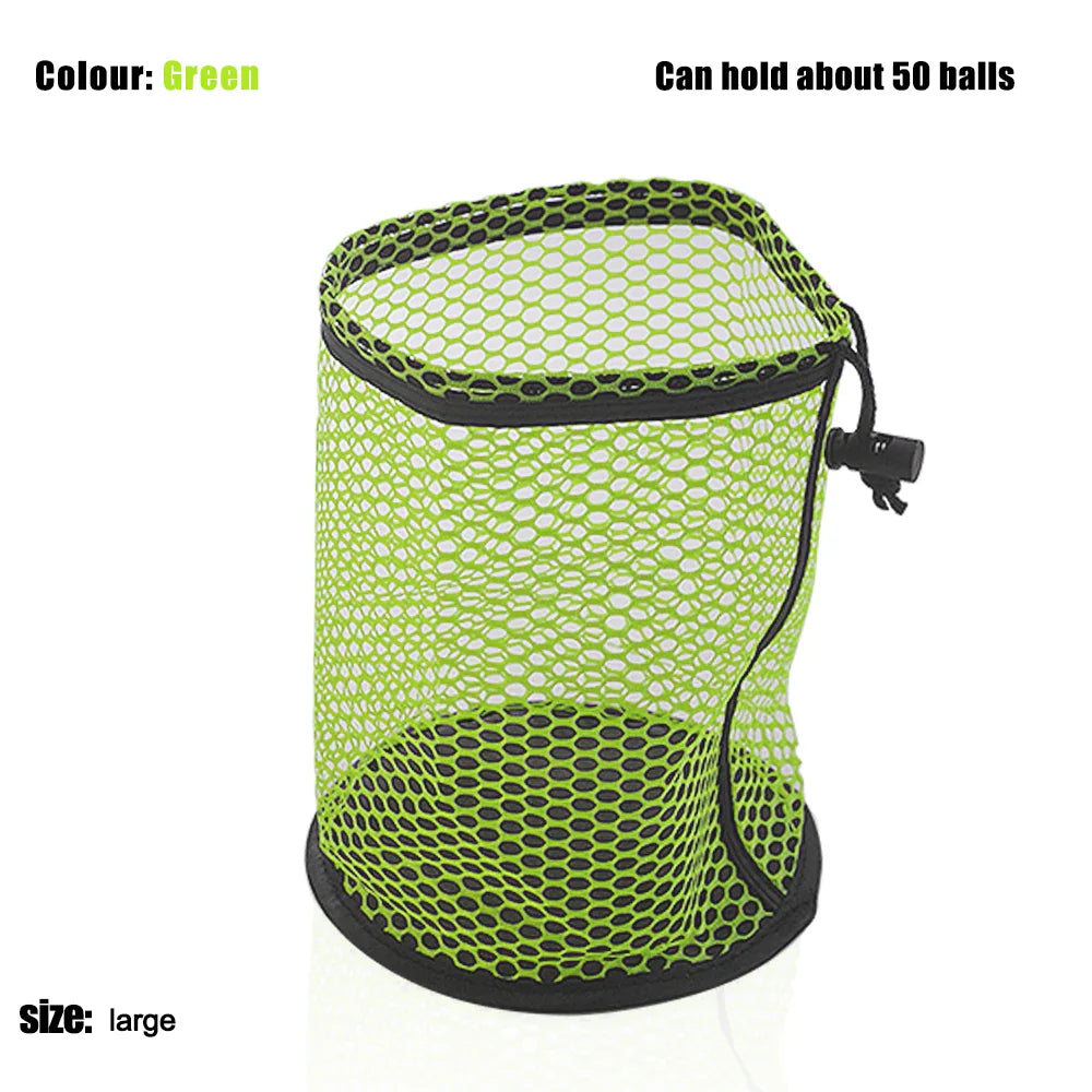 Golf Ball Bag Drawstring Pouch Can hold 12/25/50 Balls Multipurpose Sports Mesh Net Bag Portable Golf Organizer Golf Accessories