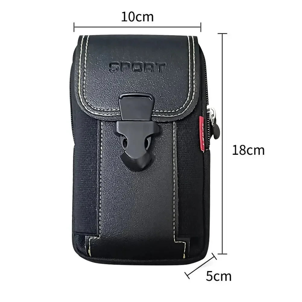 Unisex Belt Pouch Mobile Phone Bag for Men Phone Holster Bag Molle Waist Bag Pack Small Tactical Duty Belt Backpack Card Holder