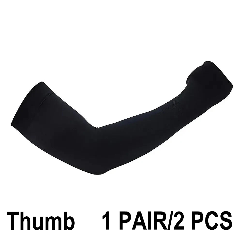 2025 NEW Ice Silk Bicycle Sleeves Summer Breathable Cycling Arm Protection Outdoor Sun UV Protect Sports MTB Road Bike Sleeves