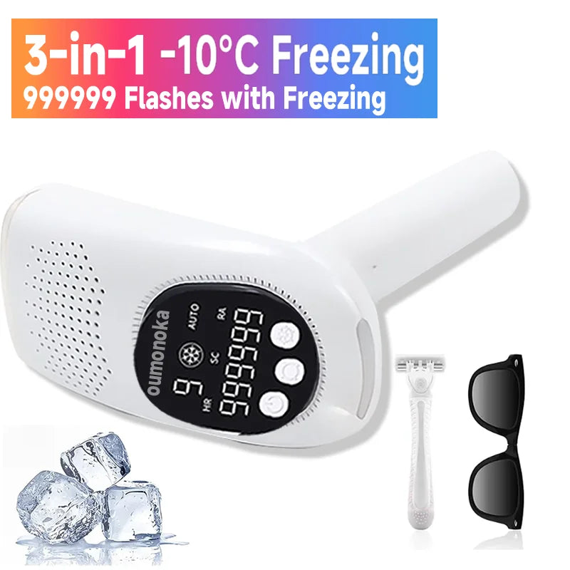 999999 Flashes IPL Laser Epilator for Women Home Use Devices Hair Removal Painless Electric Epilator Bikini Dropshipping