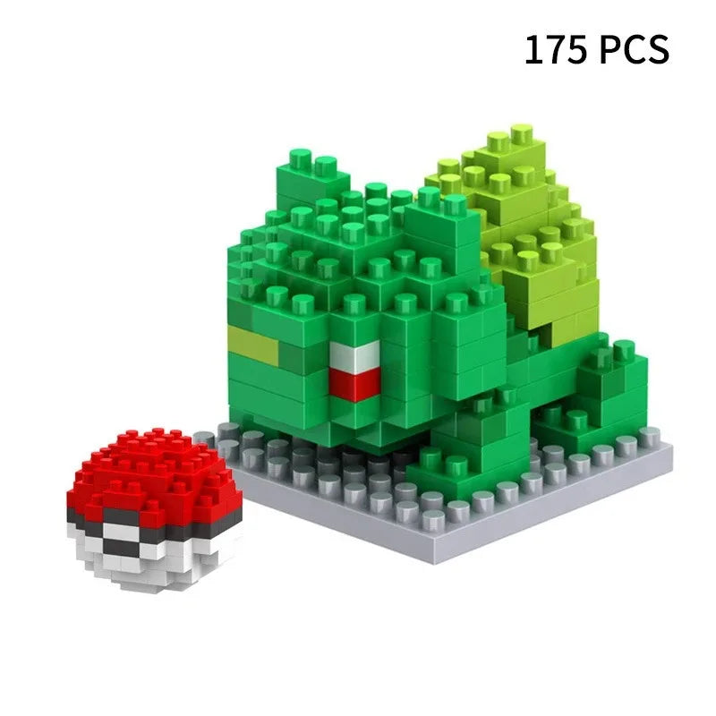 Building Blocks Assembly Anime Picachu Charizard Doll Blastoise Bulbasaur Gengar Bricks Figures Toy for Kid Gift hot