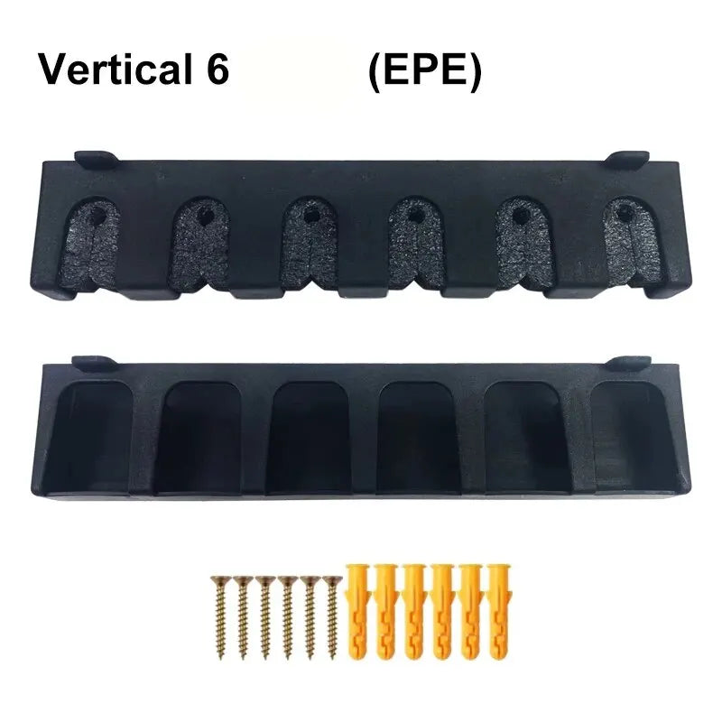 1Pcs Fishing Rod Tools Vertical Display Stand Fishing Rod Holder Wall Hanging Fish Pole Rack