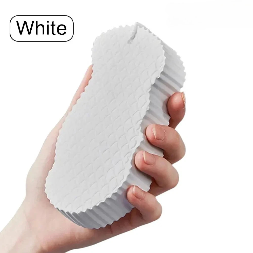 Kids Magic Bath Sponge 3D Exfoliating Brush for Gentle Dead Skin Removal - Baby Body Scrubber & Massage Cleaning Tool