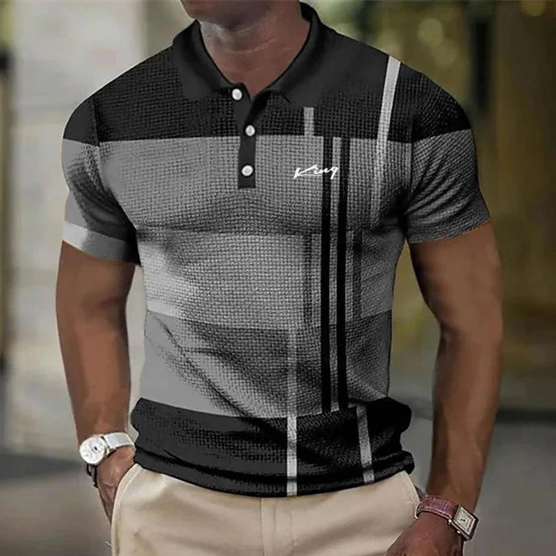 Polyester Men's Polo Shirts Casual Solid Color Short Sleeve Polo Shirts for Men New Summer Desinger Clothing Men's Polo Shirt