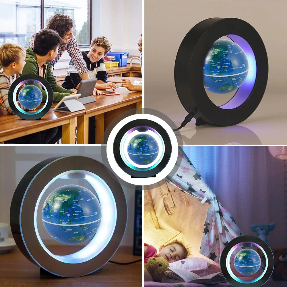 Magnetic Floating Levitation Globe LED World Map Electronic Antigravity Lamp Novelty Ball Light Lamps Christmas Birthday Gifts