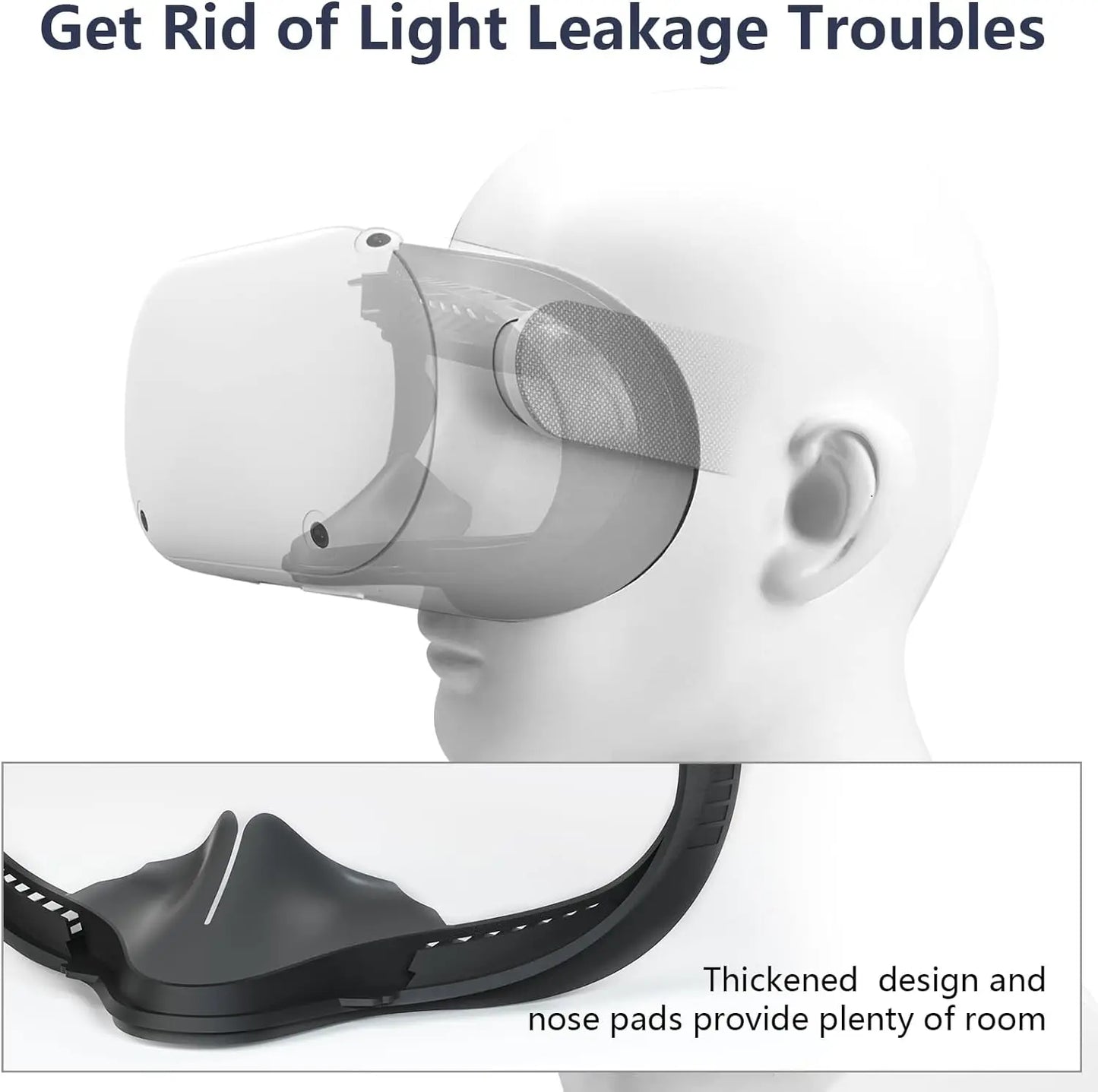 7-in-1 Set VR Face Pad for Oculus Quest 2 Fitness Facial Interface Bracket Anti-fogging Air-Circulation Sweatproof Face Cover