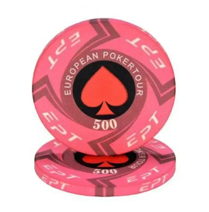 10 Pcs Portable Convenient Professional Sports Ceramic Chips Chess Poker Match Club Special Entertainment Equipment