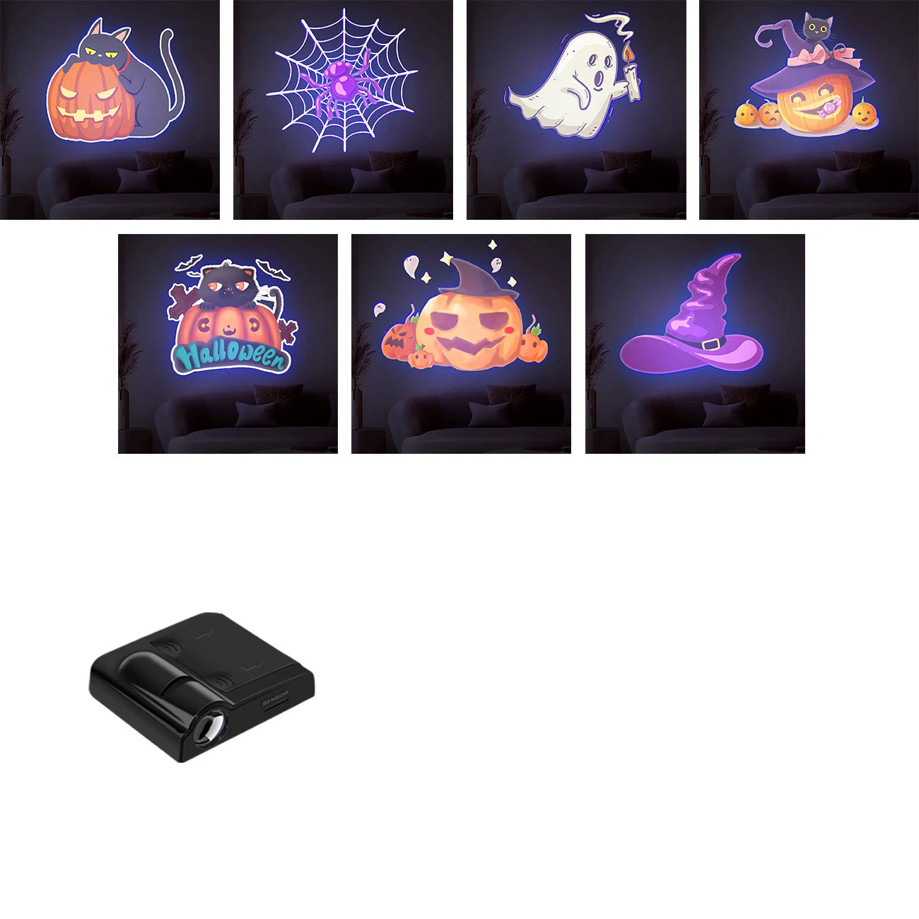 Planet Projection Lamp with 16 Film Sheets Photo Earth Sun Galaxy LED Light Halloween Projector Novelty Atmosphere Light Party