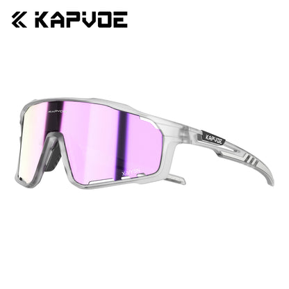Kapvoe UV400 Cycling Sunglasses Men MTB Sport Glasses Outdoor Hiking Camping Goggles Women Road Bike Bicycle TR90 Frame 2023