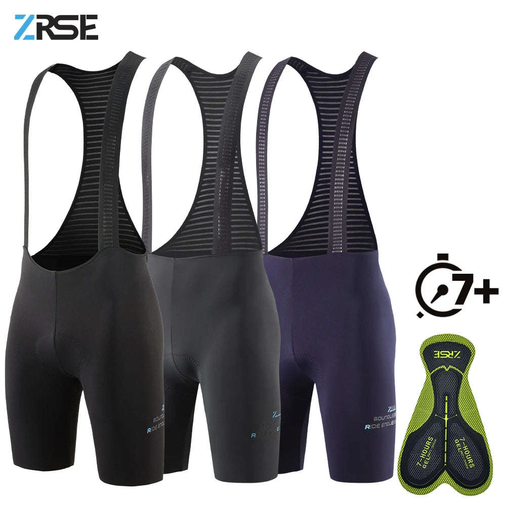 Men's Cycling Bib Shorts Seamless Outdoor Wear Bike Ride 7 Hours Padded Pro Team Riding Bib Tights Breathable MTB Cycling Shorts