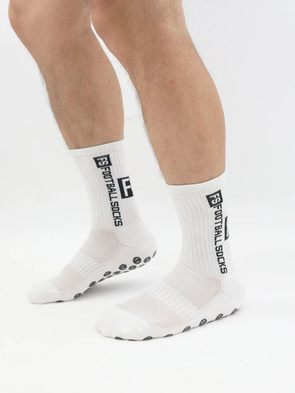 10 Pairs Men's Soccer Socks Anti Slip Non-Slip Gripper Pads for Football Basketball Sports With Grippers Socks