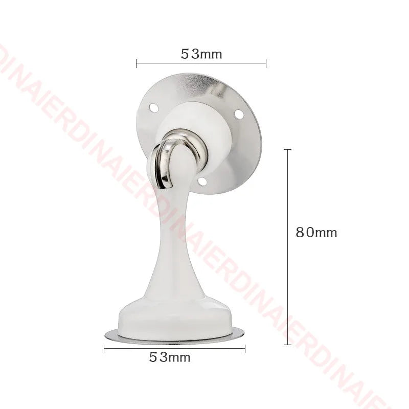 NAIERDI 304 Stainless Steel Door Stopper,Magnetic Door Stop,Door Catch,Nail-free Screws for Stronger Mount,Furniture Hardware
