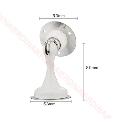 NAIERDI 304 Stainless Steel Door Stopper,Magnetic Door Stop,Door Catch,Nail-free Screws for Stronger Mount,Furniture Hardware