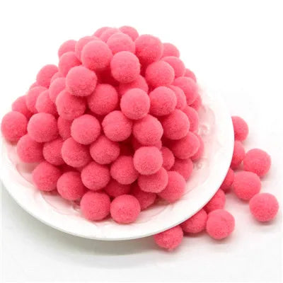 8/10/15/20/25/30mm Mini Fluffy Soft Pom Poms Pompoms Ball Handmade Kids Toys Wedding Christmas Decor DIY Sewing Craft Supplies