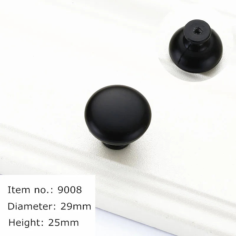 Black Gold Cupboard Handle Brushed Stainless Steel Kitchen Cabinet Door Knob Furniture Drawer Pull  Hardware Pulls  Bar Handle