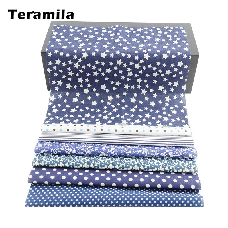 Teramila Flower Design 20x25cm 100% Cotton Fabric Telas Patchwork Printed Tissu Handmade DIY Quilting Home Sewing Material Cloth