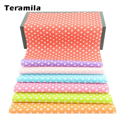 Teramila Flower Design 20x25cm 100% Cotton Fabric Telas Patchwork Printed Tissu Handmade DIY Quilting Home Sewing Material Cloth