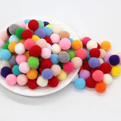 8/10/15/20/25/30mm Mini Fluffy Soft Pom Poms Pompoms Ball Handmade Kids Toys Wedding Christmas Decor DIY Sewing Craft Supplies