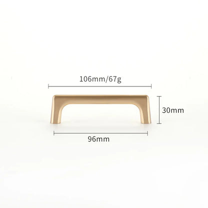 WV Modern Minimalist Pulls Cupboard Dressers Brass Gold Cabinet Door Handles Closet Drawer Knobs Kitchen Furniture Hardware