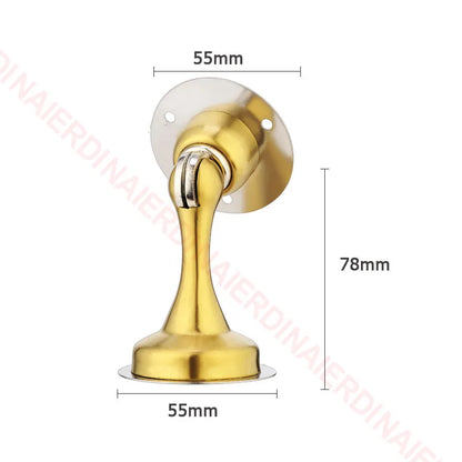 NAIERDI 304 Stainless Steel Door Stopper,Magnetic Door Stop,Door Catch,Nail-free Screws for Stronger Mount,Furniture Hardware