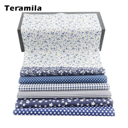 Teramila Flower Design 20x25cm 100% Cotton Fabric Telas Patchwork Printed Tissu Handmade DIY Quilting Home Sewing Material Cloth