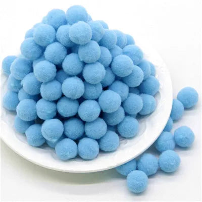 8/10/15/20/25/30mm Mini Fluffy Soft Pom Poms Pompoms Ball Handmade Kids Toys Wedding Christmas Decor DIY Sewing Craft Supplies