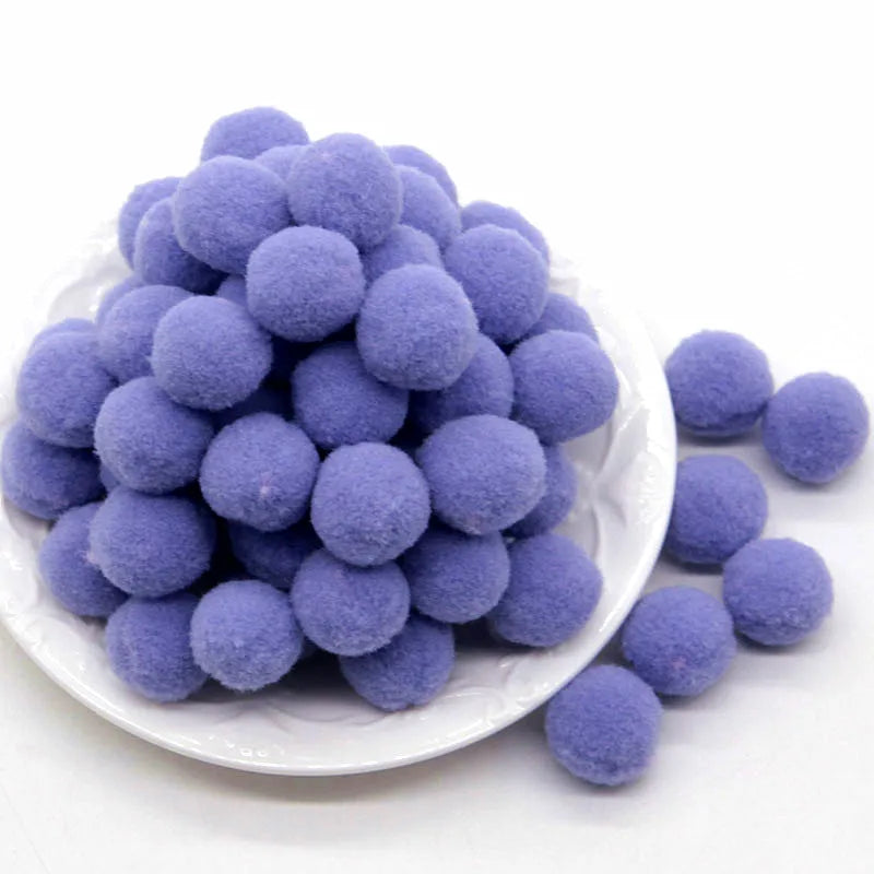8/10/15/20/25/30mm Mini Fluffy Soft Pom Poms Pompoms Ball Handmade Kids Toys Wedding Christmas Decor DIY Sewing Craft Supplies