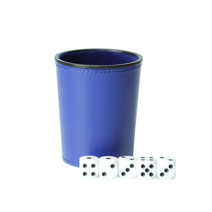 New Imitation Leather PU Trumpet Flannel Dice Cup Bar KTV Entertainment Dice Cup With Dices