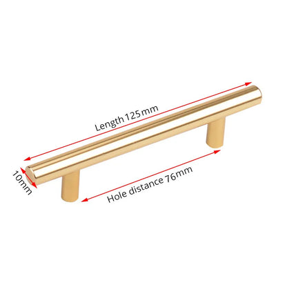 Black Gold Cupboard Handle Brushed Stainless Steel Kitchen Cabinet Door Knob Furniture Drawer Pull  Hardware Pulls  Bar Handle