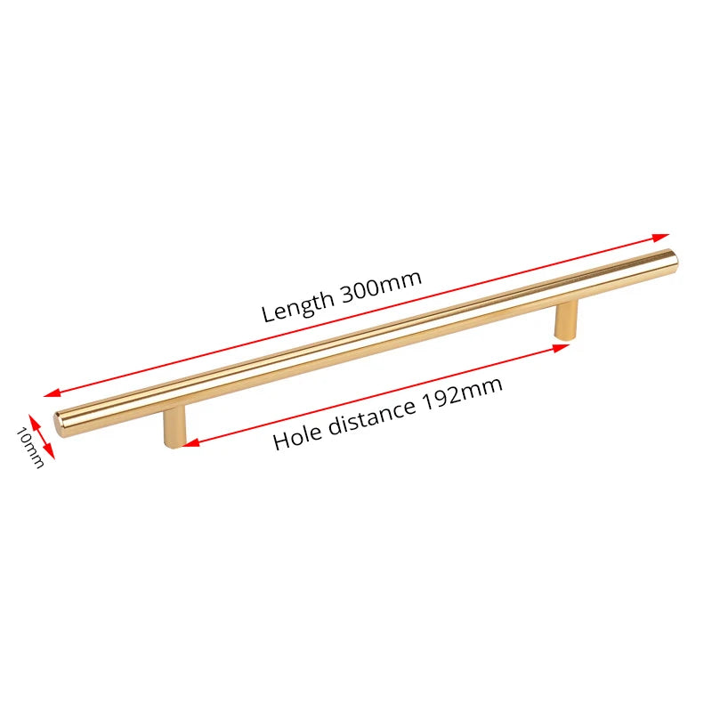 Black Gold Cupboard Handle Brushed Stainless Steel Kitchen Cabinet Door Knob Furniture Drawer Pull  Hardware Pulls  Bar Handle