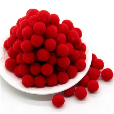 8/10/15/20/25/30mm Mini Fluffy Soft Pom Poms Pompoms Ball Handmade Kids Toys Wedding Christmas Decor DIY Sewing Craft Supplies